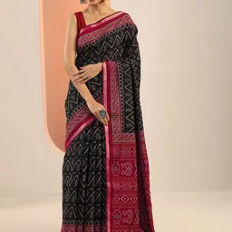Libas Geometric Printed Saree-37