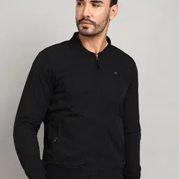 Royal Enfield Men Stand Collar Solid Sports Biker Jacket-image-67