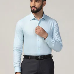Blackberrys Men India Slim Cutaway Collar Solid Cotton Slim Fit Casual Shirt-picture-39