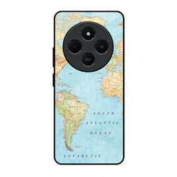 QRIOH Travel Map Printed Redmi 14C 5G Impact Resistant Back Case-picture-37