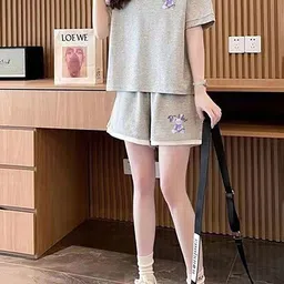 JC Mode Printed Tshirt With Shorts Co-Ords-image-72