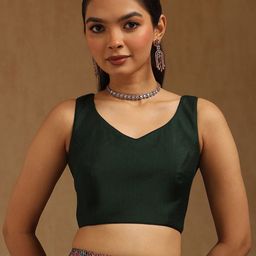 Soch V-Neck Padded Saree Blouse-picture-37