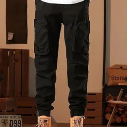 R.Code by The Roadster Life Co. Men High-Rise Regular Fit Cotton Trousers-image-36