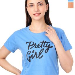 LOVO Girls Pack of 2 Typography Printed Crop T-shirts-picture-35