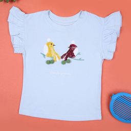 V-Mart Girls Printed Applique T-shirt-picture-41