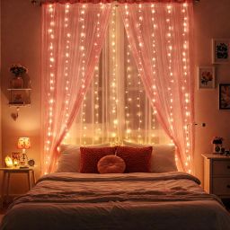 Aesthetic Room Decor, Backdrop, Canopy Tent, Unstitched Curtain Fabric-21