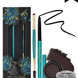 Parul Garg Set Of 3 Matte Eye pencil - 3 g, Kajal - 0.32 g & Brush - Classic Black-21