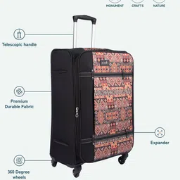 ZOUK Banaras Elegance Saira Trolley Bag image 3
