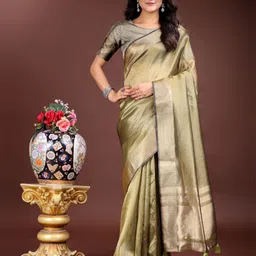 KALINI Zari Organza Saree-image-52