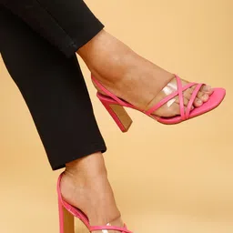 Flat n Heels Block Sandals with Bows image 3