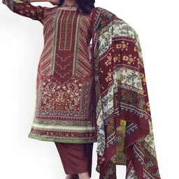 DRAVINAM Trends Pure Cotton Unstitched Dress Material-image-45
