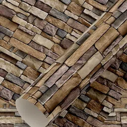 Eurotex Grey & Brown Printed Self Adhesive Wall Sticker-image-47