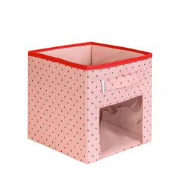 prettykrafts Pink & Red Printed Reusable Multi-Utility Organisers-13