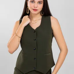 D'Almirah V-Neck Slim-Fit Waistcoat-picture-22