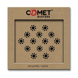 Comet Busters Traditional Designer Bindi - Black-26