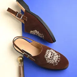 House of Pataudi Men Embellished Loafer-image-65