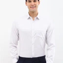 Allen Solly Men Spread Collar Vertical Striped Cotton Slim Fit Formal Shirt-image-93