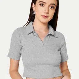 Radprix Women Self Design Cotton Crop T-shirt-picture-11