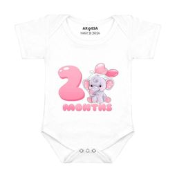 Arvesa Infants Printed Short Sleeve Bodysuit-image-47