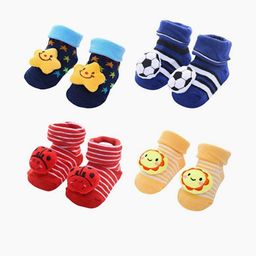 MumsLap 4Pcs Cotton Socks-image-89