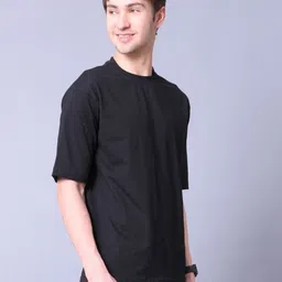 Lazy Lush Men Extended Sleeves Monochrome T-shirt image 4