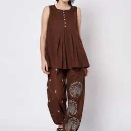 9rasa Printed Round Neck Tunic With Trousers Co-Ords-picture-14