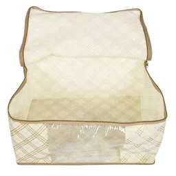 Kuber Industries Cream-Coloured Set of 4 Regular Multi-Utility Organisers image 3