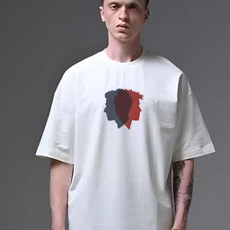 Stitchmeashirt Men Graphic Printed Drop-Shoulder Sleeves Oversized T-shirt-picture-16