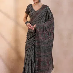 KALINI Bagh Bagh Printed Daily Wear Saree with Matching Blouse-picture-8