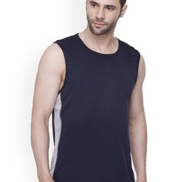 Colors and BlendsRound Neck Sleeveless Innerwear GVA-01-Navy-M-image-76