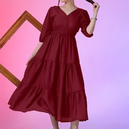 Raiyani Enterprise Women Solid Daily Anarkali Kurta-picture-37
