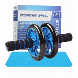 STRAUSS  Double Wheel Ab Exerciser With Knee Mat-13