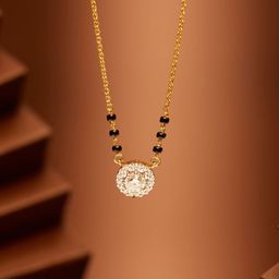 Anouk Gold-Plated Artificial Stones and Beads Mangalsutra-20