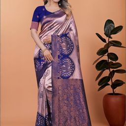 KALINI Blue Art Silk Sarees-image-56