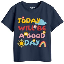 BonOrganik Girls Graphic Printed Round Neck Cotton T-shirt-image-58
