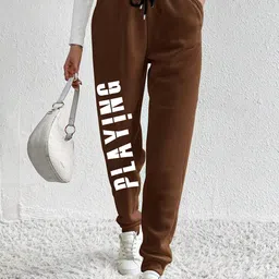 TABADTOD Women Printed Relaxed Loose Fit Joggers Trousers-image-65