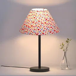 Aura White Printed Traditional Frusturical Shaped Table Lamp-image-23