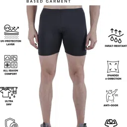 Solid Men Grey Tights-image-34