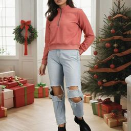 Kotty Women Round Neck Dry Fit Pullover Sweatshirt-picture-4