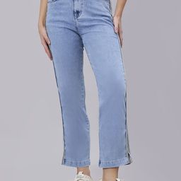 Rea-Lize Women Straight Fit High-Rise Denim Jeans-image-77