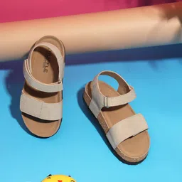 Truffle Collection Kids Open Toe Flats-66