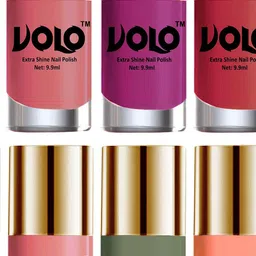 VOLO Set Of 8 New Look Extra Lasting Nail Polish - 9.9 ml Each - Combo-No-21 image 2