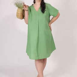Qurvii+ Women A-Line Cotton Dress-85