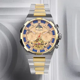 Britime Men Dial & Stainless Steel Bracelet Style Straps Analogue Automatic Motion Powered Watch 489-M20804-image-27