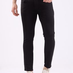 SPYKAR Men Black Cotton Slim Fit Mid-Rise Jeans-picture-49
