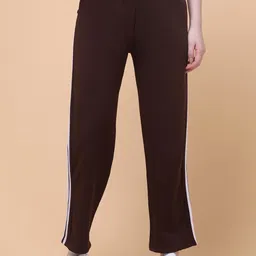 Charitra Women Side Stripes Relaxed Fit Trousers-image-77