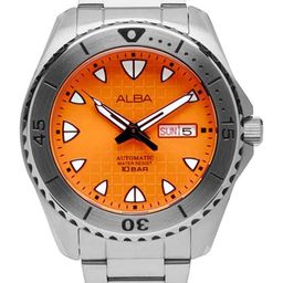 ALBA Orange patterned dial Automatic Watch AL4581X1-image-80