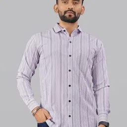 VS MALL Men Purple Shirts-image-6