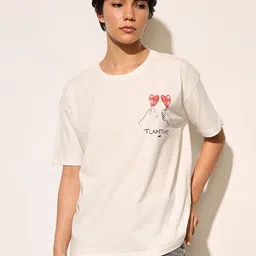 ONLY Women Typography Printed Boxy T-shirt-image-92