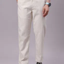 V-Mart Men Self Design Regular Fit Mid-Rise Printed Chinos Trousers-image-77